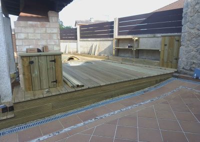 Fabricación de zona transitable en madera en Pontevedra